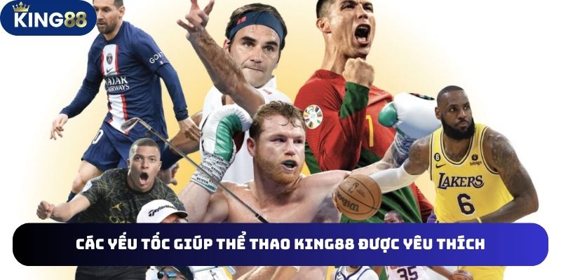 THỂ THAO 3 4 yếu tố chính giúp Thể thao King88 được yêu thích